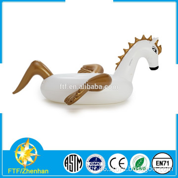 custom white PVC inflatable pegasus floating row